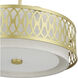 Vistaview 4 Light 21 inch Soft Gold Pendant Chandelier Ceiling Light