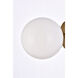 Mimi 1 Light 6 inch Brass Bath Sconce Wall Light, can be Ceiling Mounted