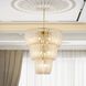 Ziva Shahi 29.5 inch 5.00 watt Titanium Gold Chandelier Ceiling Light, 3 Tier