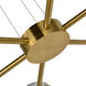 Milano Series 25.5 inch Antique Brass Pendant Ceiling Light, Artisan Collection