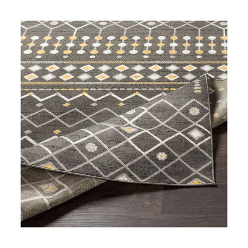 Rafetus 91 X 63 inch Charcoal/Medium Gray/Butter/Black/White Rugs, Rectangle
