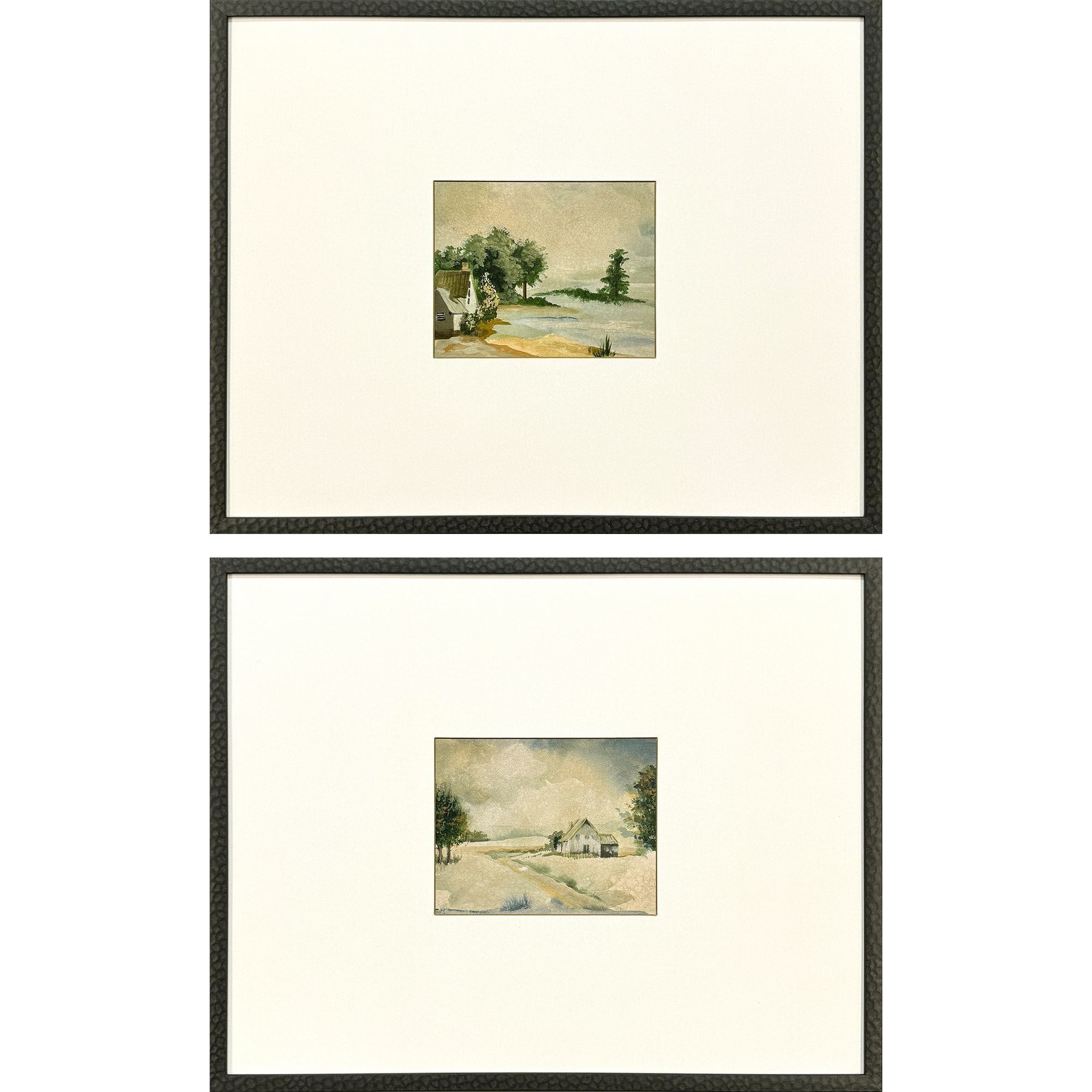 In the Meadows Green and Beige and Brown Framed Art, The Studio