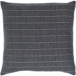 Suits 22 X 22 inch Steel Grey/Slate Blue/Silver Accent Pillow