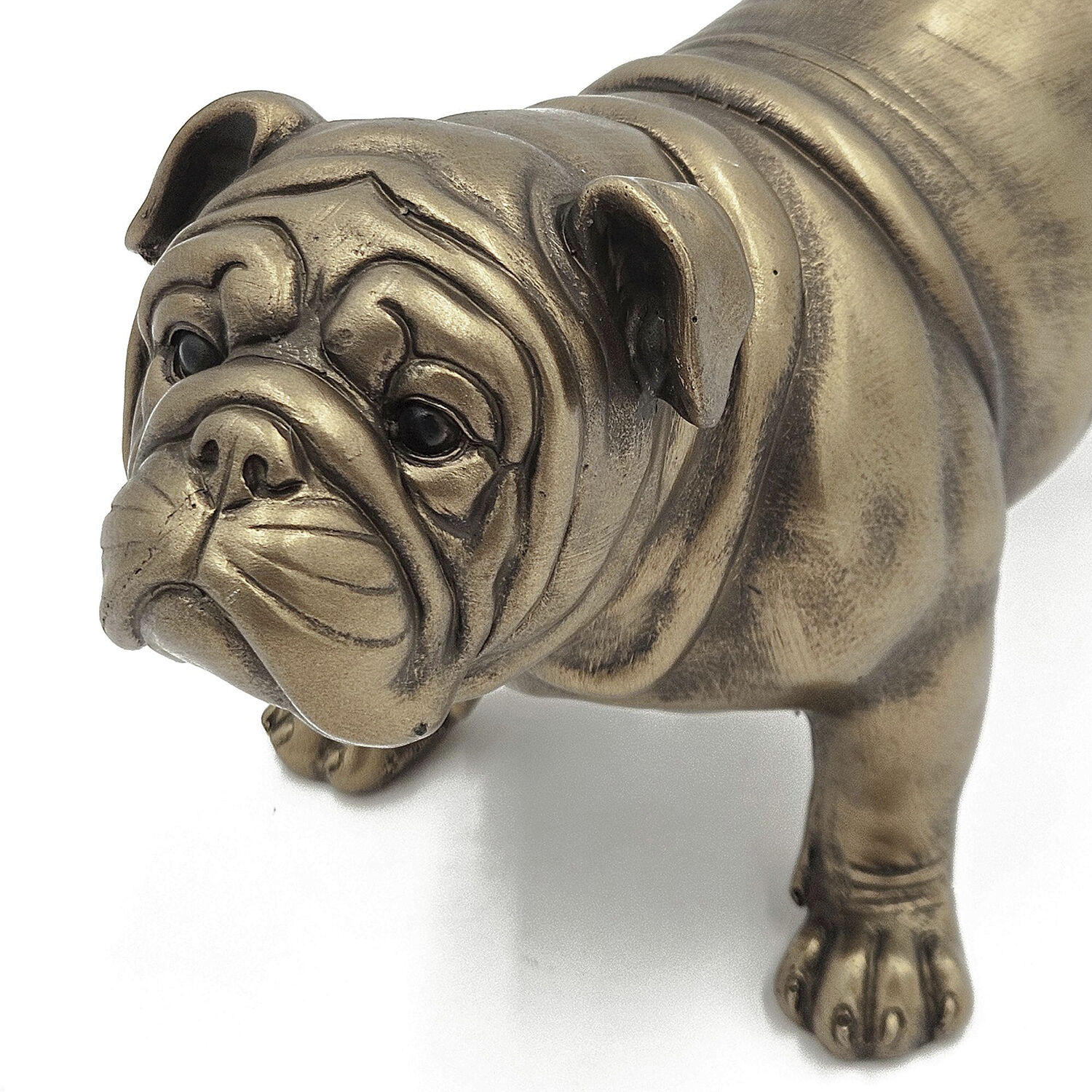 Lifelike French Bulldog Copper Figurine