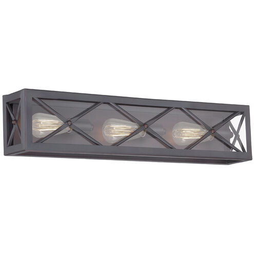 High Line 3 Light 26 inch Satin Bronze Bath Bar Wall Light