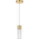 Constellation LED 5 inch Gold Pendant Ceiling Light