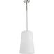 Clarion 1 Light 10.5 inch Polished Nickel Pendant Ceiling Light