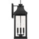 Bradford 4 Light 27 inch Black Outdoor Wall Lantern in Incandescent