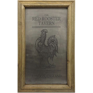 Rooster Pewter Wall Art, Magnet Board