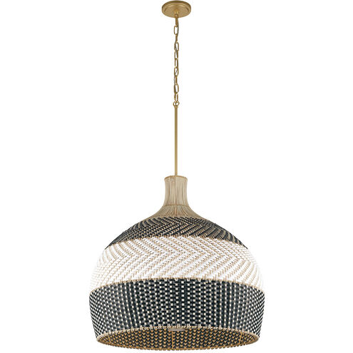 Zanzibar 6 Light 26 inch Soft Gold Pendant Ceiling Light