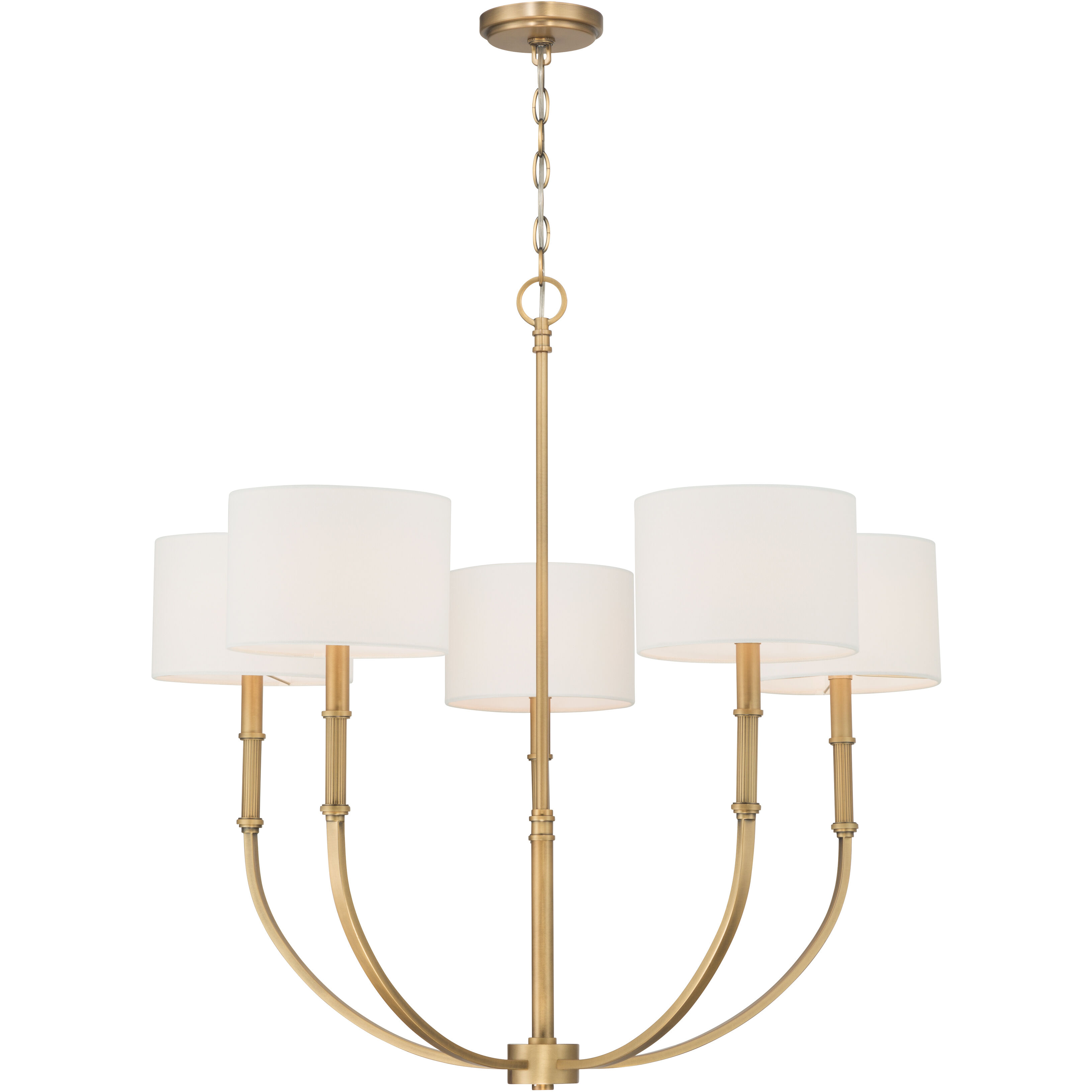 Molvene 5 Light 33 inch Legacy Brass Chandelier Ceiling Light
