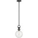 Glanora 1 Light 8 inch Matte Black Mini Pendant Ceiling Light