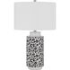 Exeter 26.5 inch 150.00 watt Pearl and Black Table Lamp Portable Light