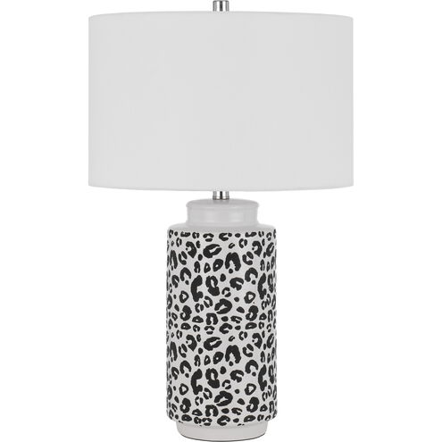 Exeter 26.5 inch 150.00 watt Pearl and Black Table Lamp Portable Light