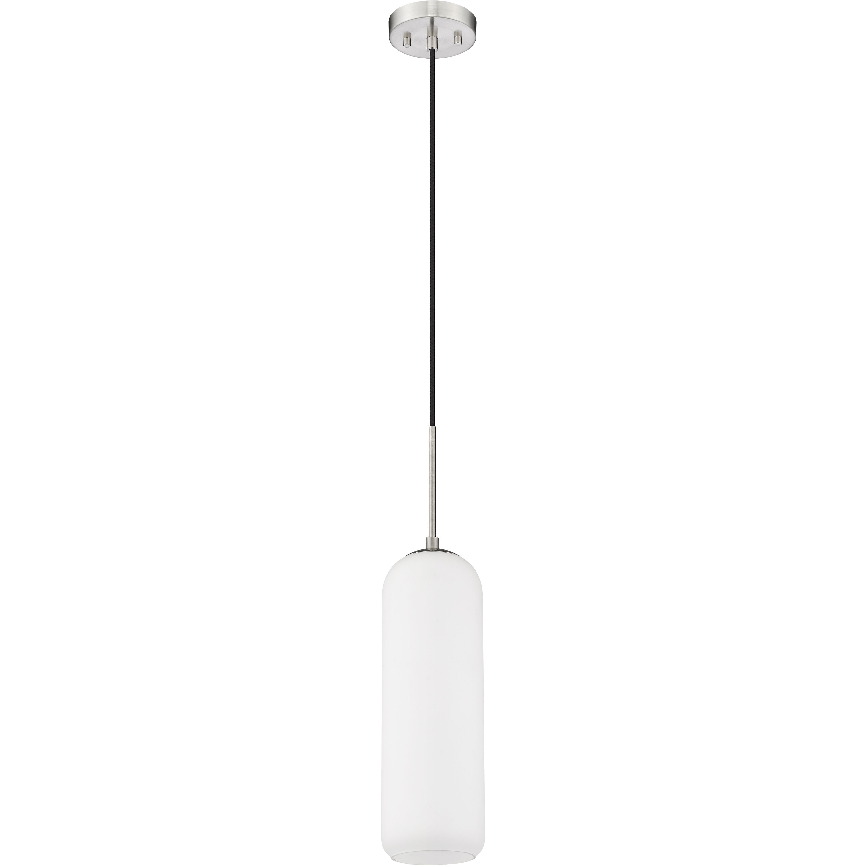 Monty 1 Light 5.25 inch Brushed Nickel Pendant Ceiling Light
