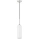 Monty 1 Light 5.25 inch Brushed Nickel Pendant Ceiling Light