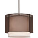 Uptown Mesh 1 Light 18.3 inch Burnished Bronze Chandelier Ceiling Light, Drum