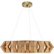 Plunge LED 30 inch Brass Chandelier Ceiling Light
