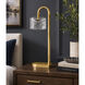 Elysian 22 inch 8 watt Natural Aged Brass Table Lamp Portable Light