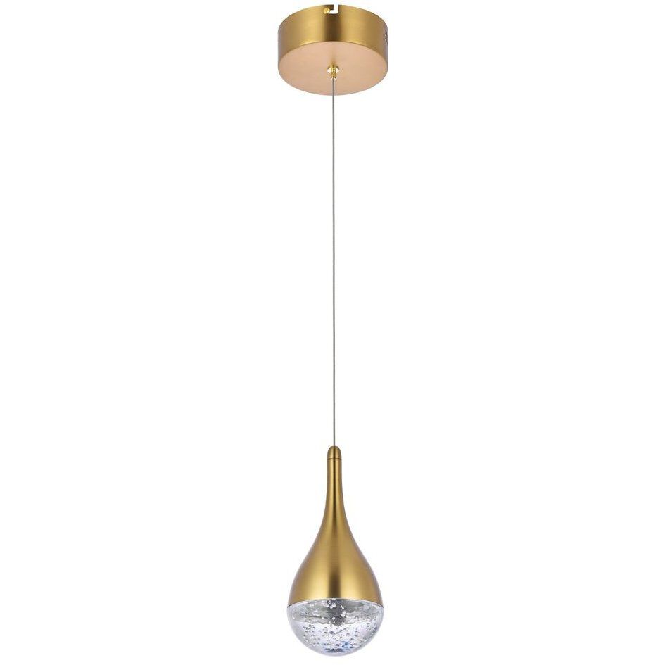 Amherst 1 Light 5 inch Satin Gold Pendant Ceiling Light