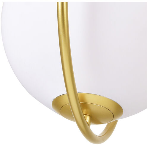 Celeste LED 14 inch Medallion Gold Down Mini Pendant Ceiling Light