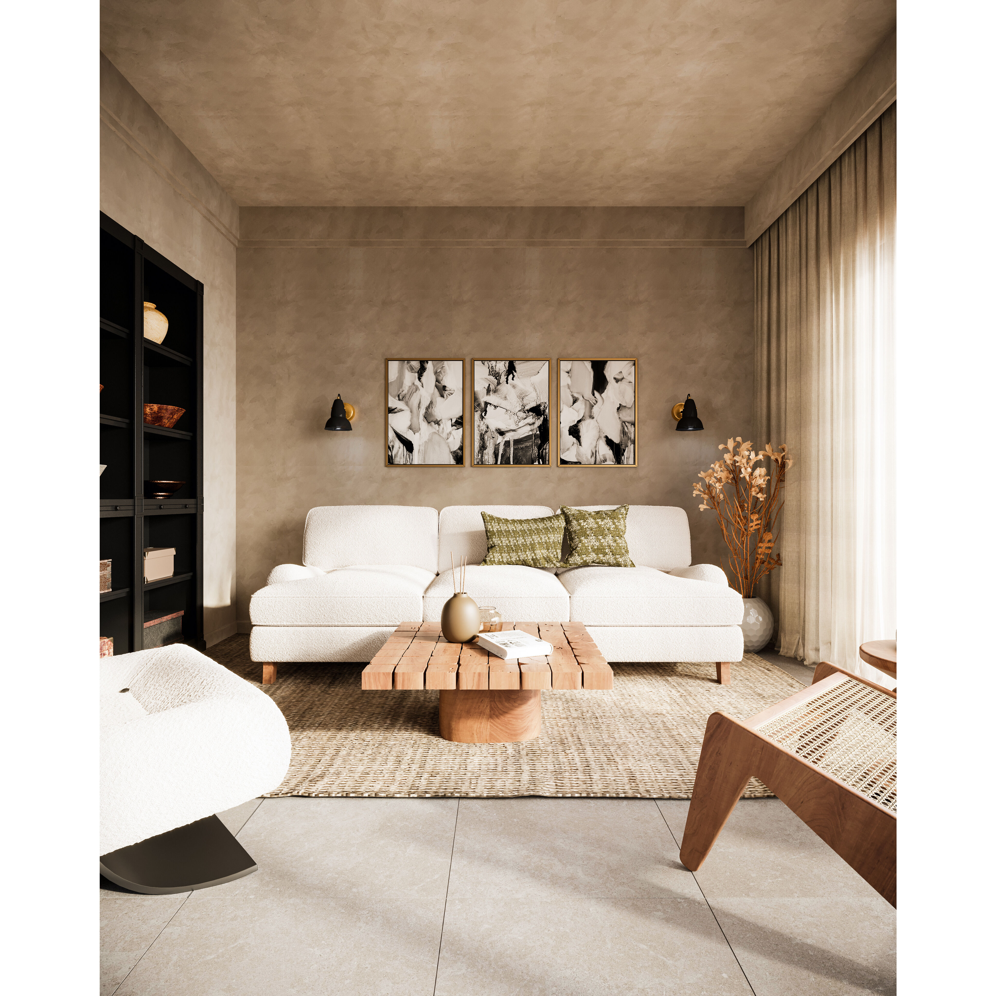 Alora Mood Felix Wall/Vanity Light Wall Light in Aged Gold and Matte Black