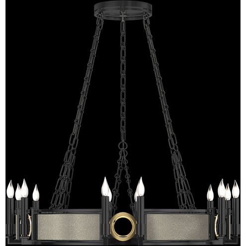 Mirage 12 Light 35.75 inch Black Chandelier Ceiling Light