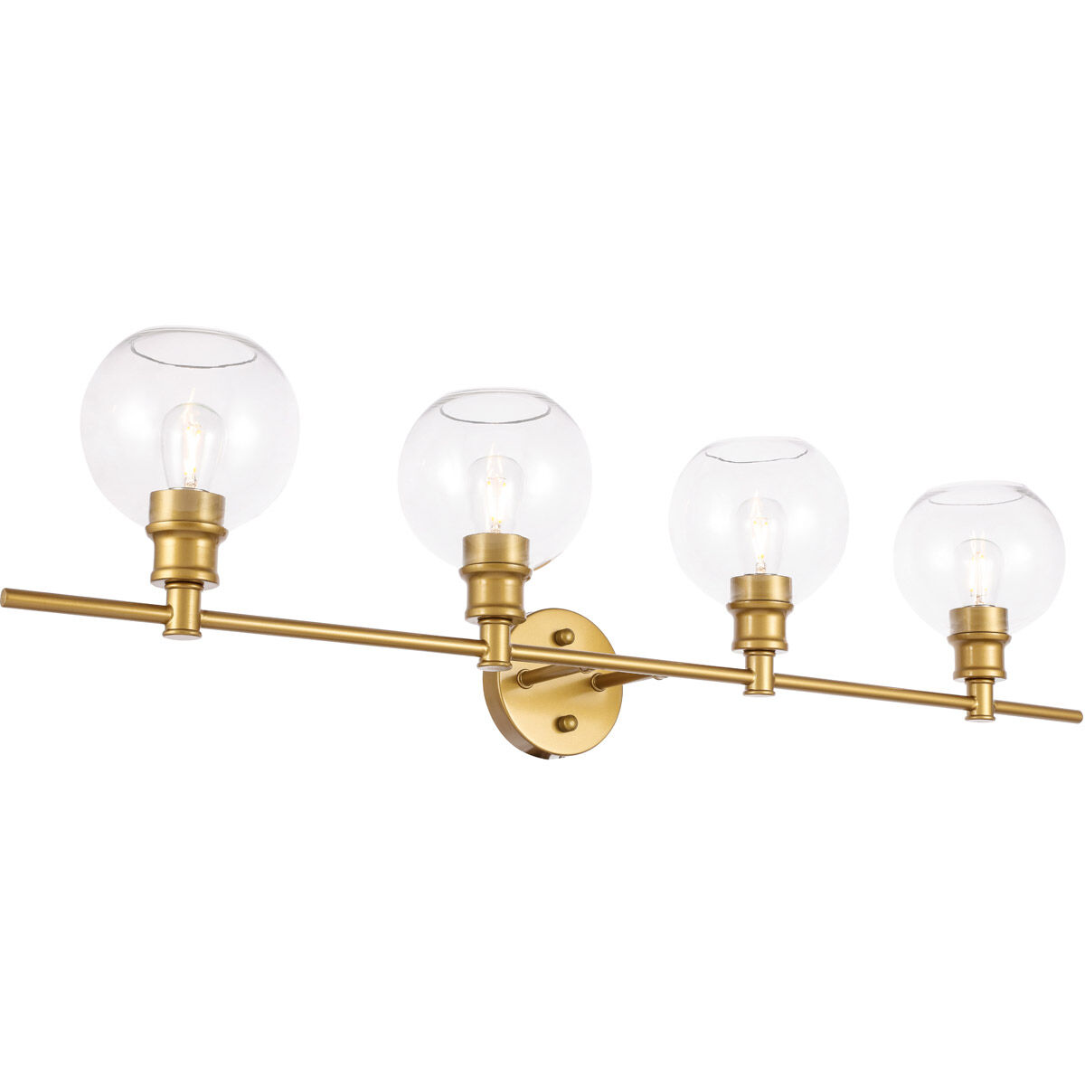 Syracuse 4 Light 38 inch Brass Wall sconce Wall Light