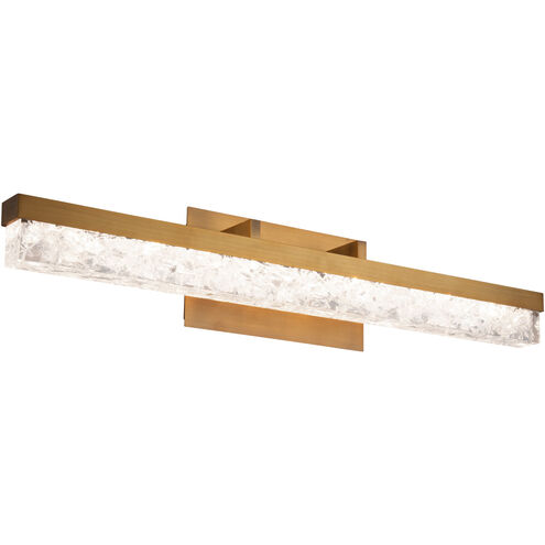 Minx LED 28.5 inch Aged Brass Bath Vanity & Wall Light in 29in.