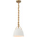 Cordon 1 Light 10 inch Legacy Brass Mini Pendant Ceiling Light