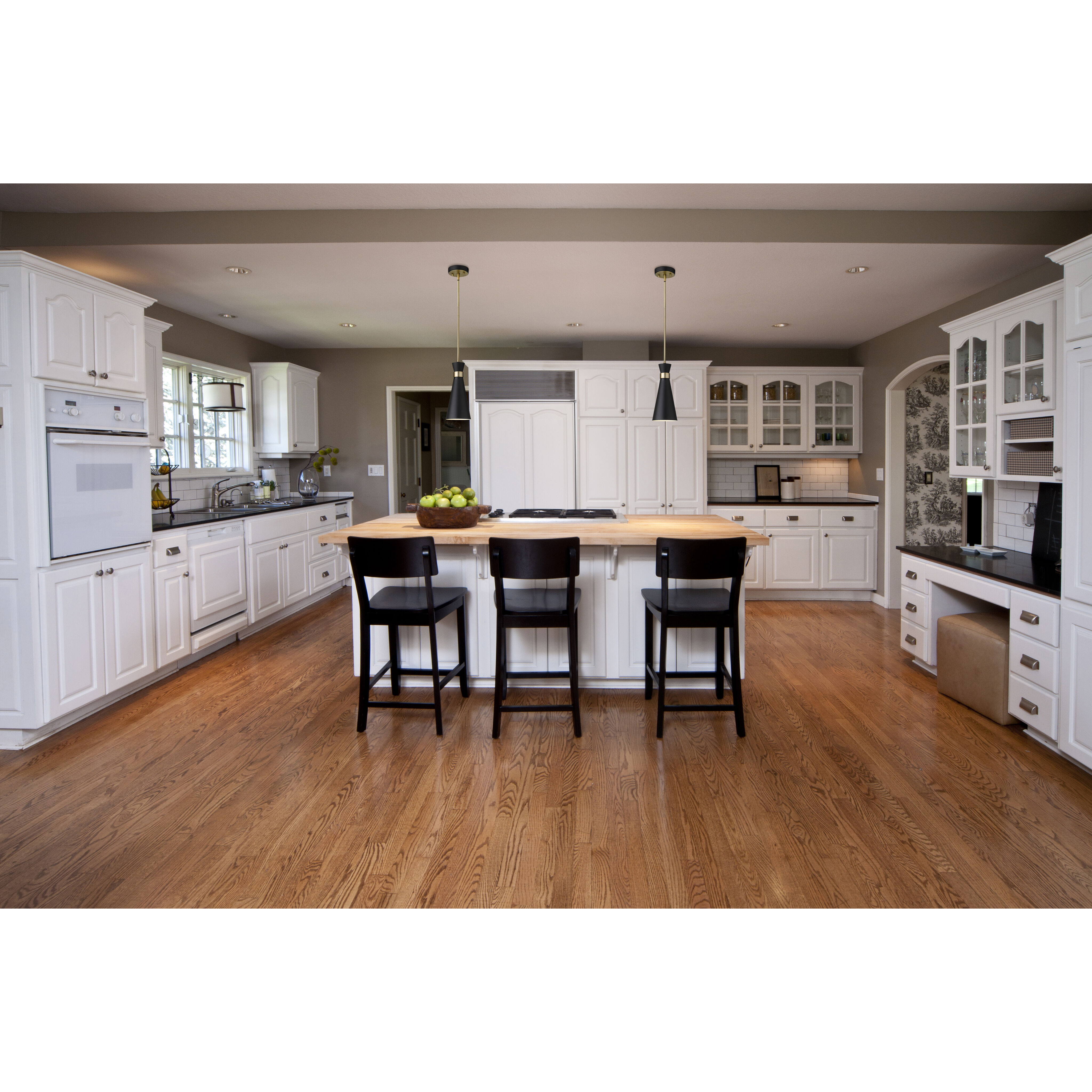 Soriano 1 Light 5.5 inch Matte Black and Heritage Brass Pendant Ceiling Light