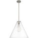 Downtown Urban Crown Point 1 Light 16 inch Satin Nickel Pendant Ceiling Light