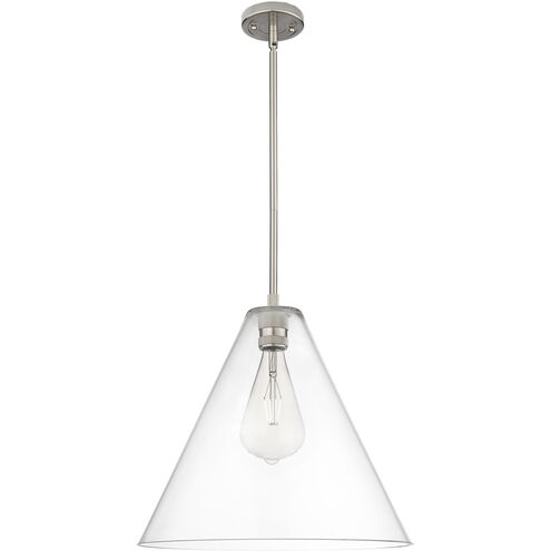 Downtown Urban Crown Point 1 Light 16 inch Satin Nickel Pendant Ceiling Light
