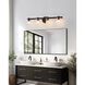 Bedminster 4 Light 30.5 inch Matte Black Vanity Light Wall Light