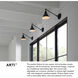 Arti 1 Light 7.75 inch Polished Antique Nickel Indoor Wall Sconce Wall Light