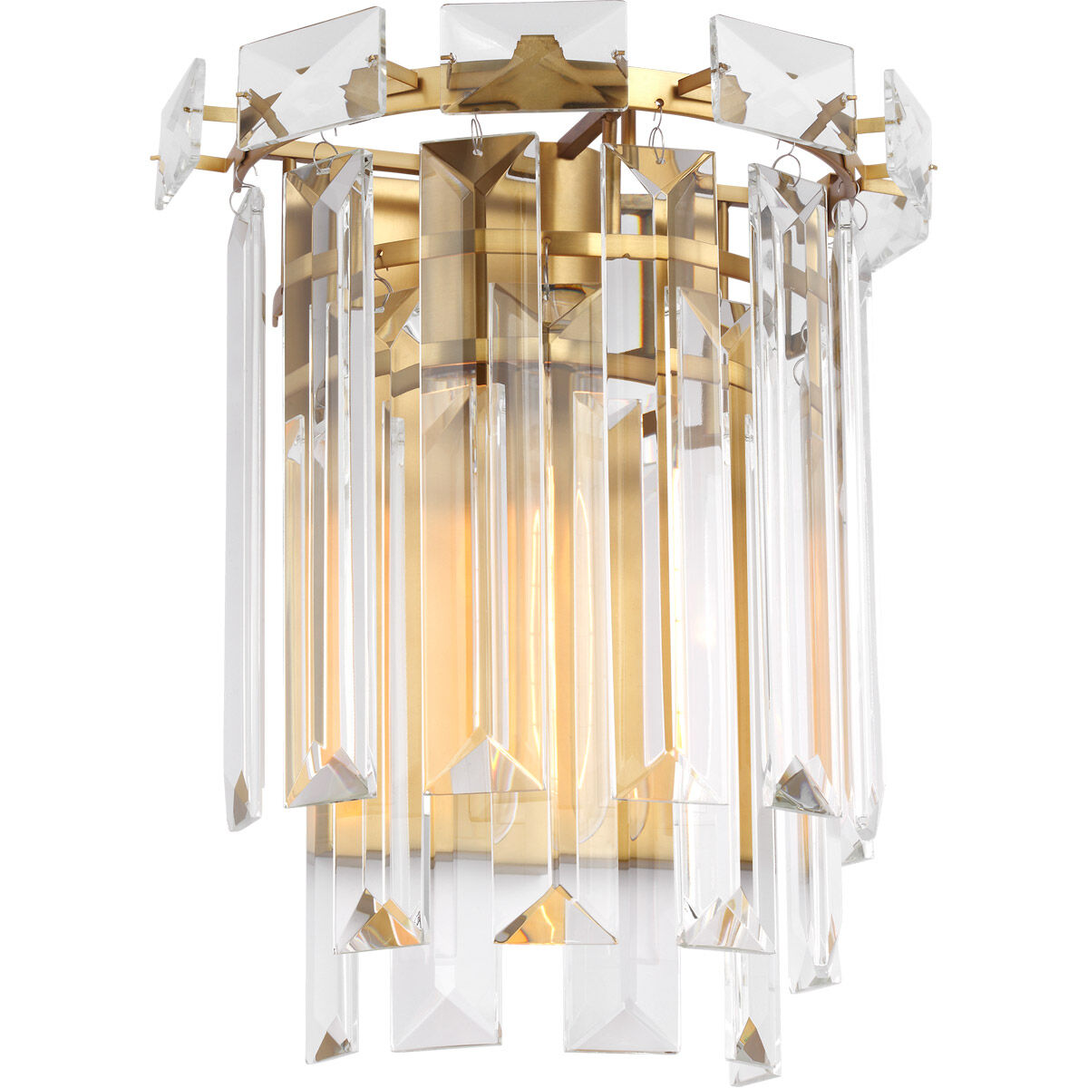 C&M by Chapman & Myers Arden 1 Light 10.13 inch Burnished Brass Sconce Wall Light