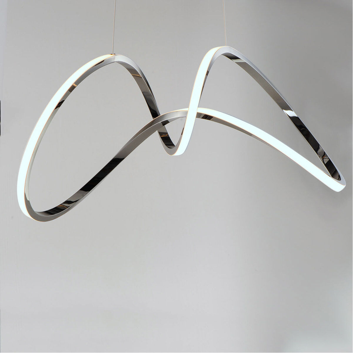 Perpetual LED 14.25 inch Black Chrome Single Pendant Ceiling Light