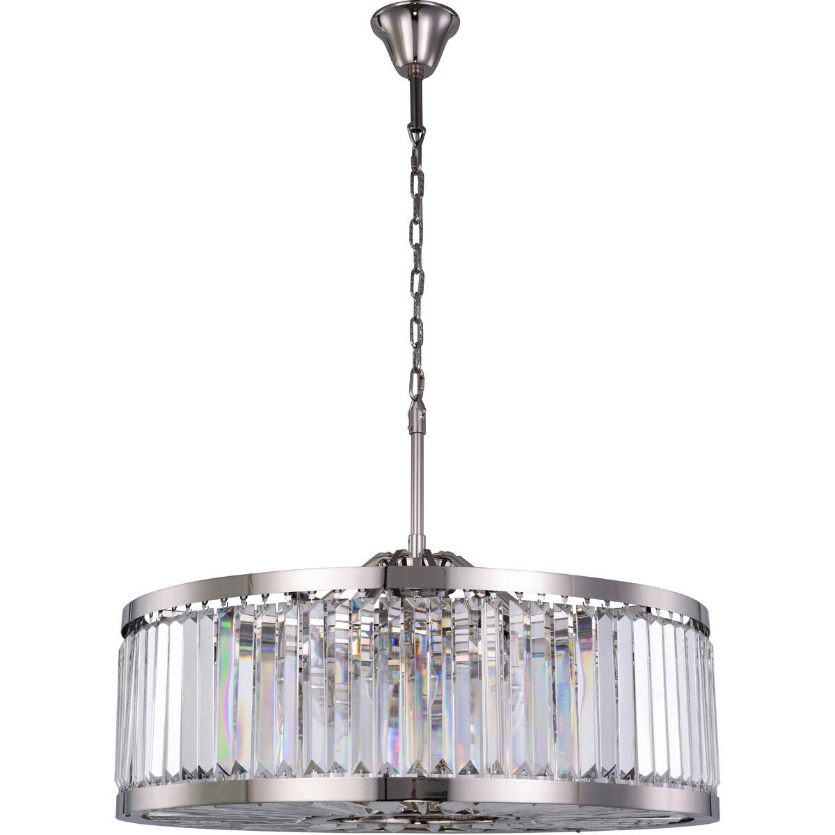 Chelsea 10 Light 36 inch Polished Nickel Chandelier Ceiling Light, Urban Classic