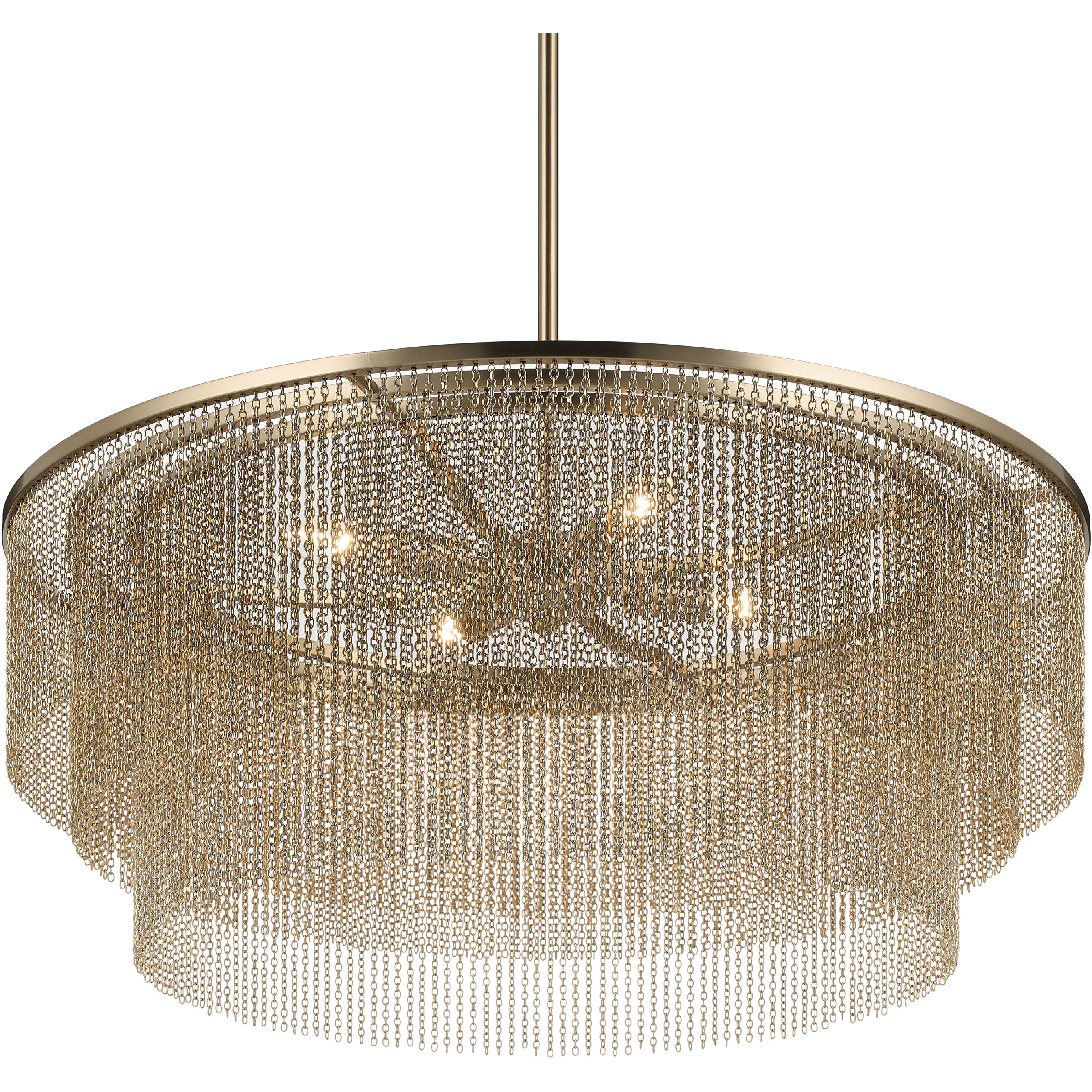 Khaite 4 Light Champagne Bronze Chandelier Ceiling Light