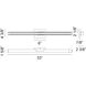Presley LED 33 inch Matte White Bath Vanity Light Wall Light