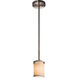 Textile LED 4.5 inch Polished Chrome Pendant Ceiling Light in 700 Lm LED, White