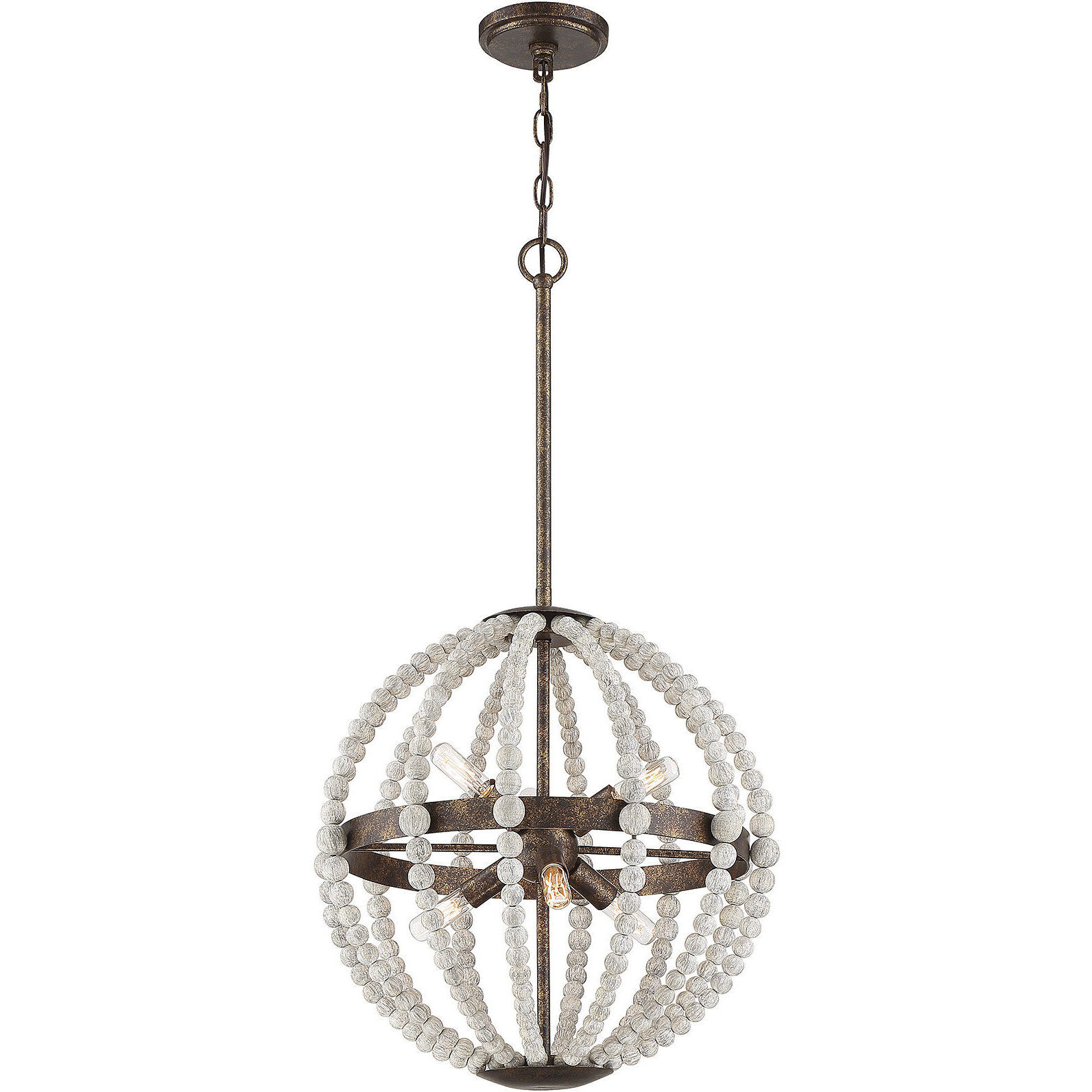 Desoto 6 Light 18 inch Avignon Pendant Ceiling Light