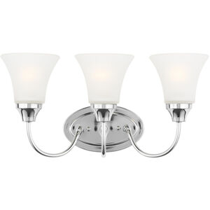 Holman 3 Light 18 inch Chrome Wall Bath Fixture Wall Light