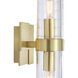 Stripe Sconce Wall Light in Satin Brass