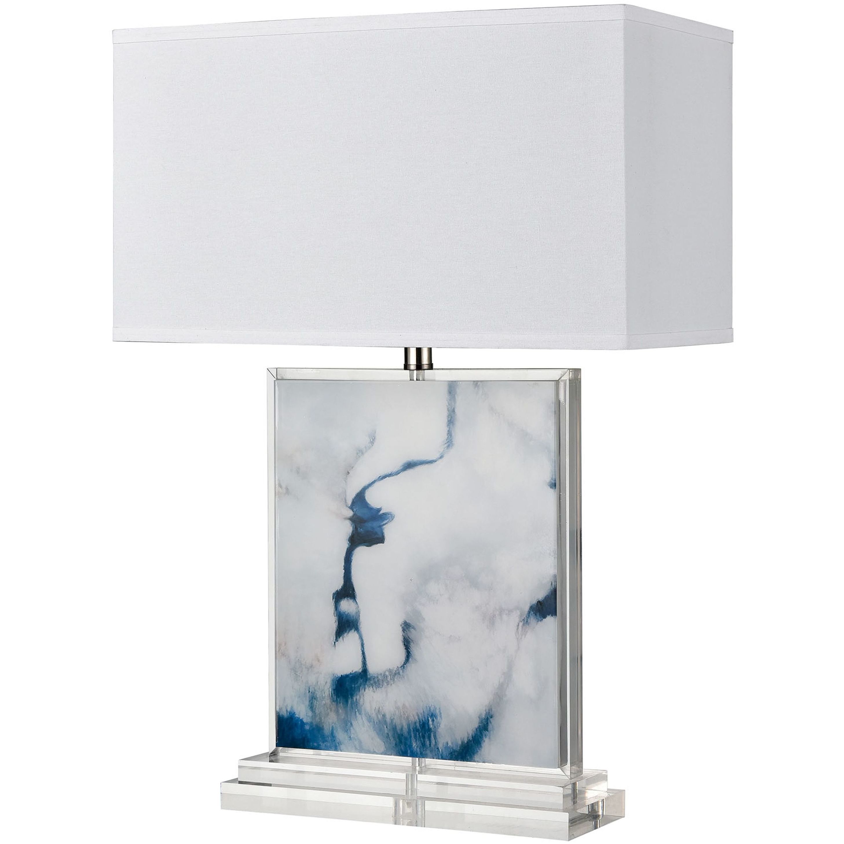 Belhaven 28 inch 150 watt Blue Table Lamp Portable Light