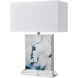 Belhaven 28 inch 150 watt Blue Table Lamp Portable Light