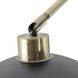Luna Bella 92 inch 9 watt Weathered Brass and Black Arc Floor Lamp Portable Light