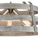 Brigantine 3 Light 18 inch Weathered Driftwood and Satin Nickel Chandelier Ceiling Light