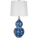 Anita 25.7 inch 40.00 watt Blue/White Table Lamp Portable Light