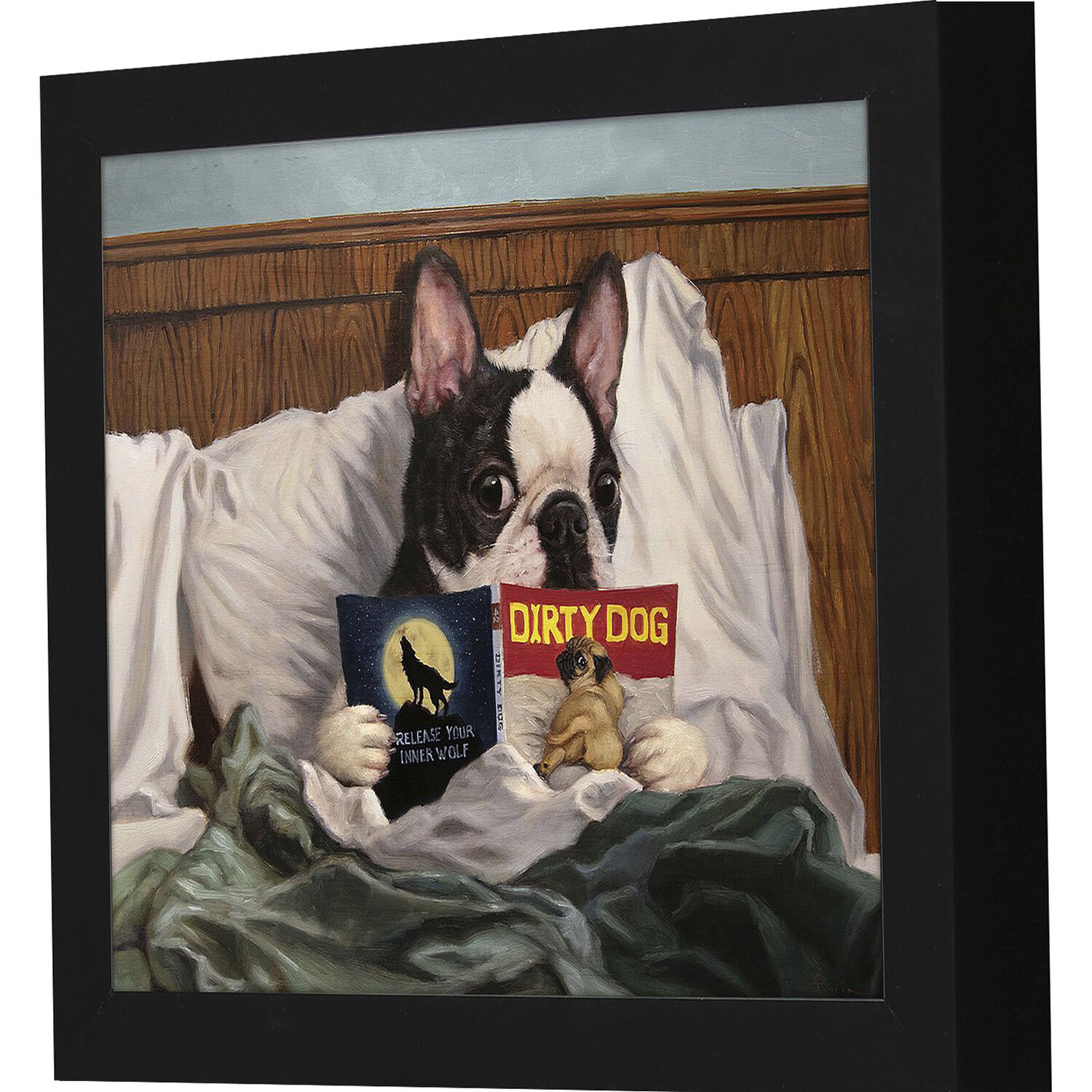 Dirty Dog 11 X 9 inch Non-Glass Framed Art, Propac
